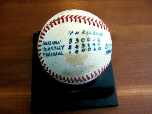 קאבס קאבס של קן הולצמן מנצחים מספר 1 1971 משחק אוטומטי חתום השתמש ב- Feeney Onl Baseball JSA נדיר - משחק MLB נעשה שימוש בייסבול