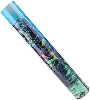 פוסטר אקווריום, חורבות עיר מתחת למים מדבקת רקע מעבה את PVC דבק דבק מיכל דגים נייר דקורטיבי
