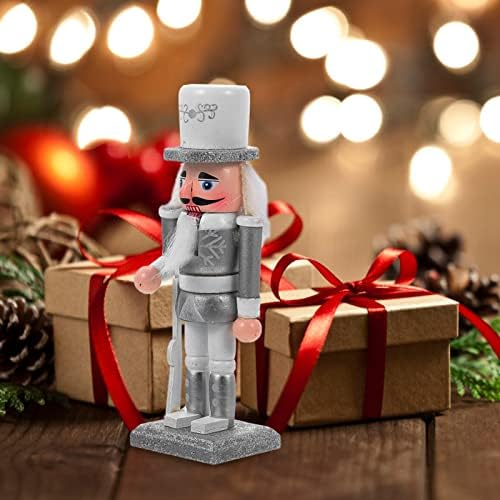 חג המולד דקור 3 יחידות חג המולד מסורתי מפצח אגוזים עץ מפצח אגוזים צלמית מפצח אגוזים חייל בובות דמויות צעצועי חג המולד חגיגי חג קישוט 15