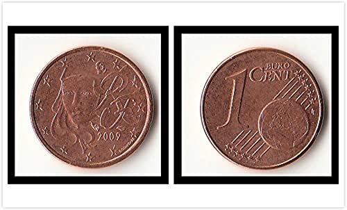 אירופאי חדש צרפתי 1 אגף אגף אירו שנת מטבע אקראית אוסף זיכרון מטבעות זרים