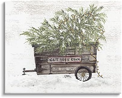 תעשיות סטופל עגלה חורפית עם עץ אורן חג המולד, עיצוב מאת ג'ולי נורקוס