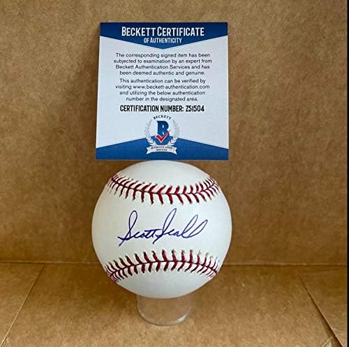 סקוט Seabol Yankees/Cardinals חתמו על Auto M.L. בייסבול בקט Z51504