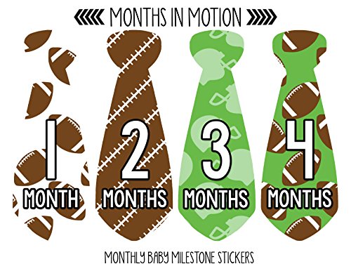 חודשים בתנועה חודשי תינוק עניבת מדבקות - ילד חודש מיילסטון עניבה מדבקה-סרבל תינוקות חודש מדבקה-תינוק תמונת נכס לשנה הראשונה - מקלחת מתנה-יילוד