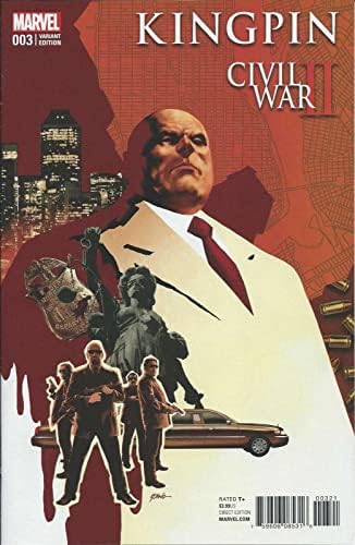 מלחמת האזרחים השנייה: קינגפין 3א פנ ; מארוול קומיקס / וריאנט