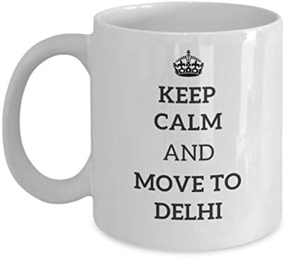 שמור על רגוע ועבר לגביע התה של דלהי מטייל עמית לעבודה חבר מתנה הודו ספל נסיעות נוכח