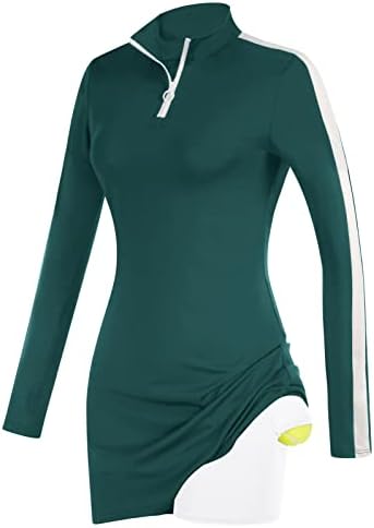 ג ' ק סמית נשים אתלטי פולו שמלת טניס גולף שמלה עם מכנסיים קצרים & מגבר; כיסים קצר שרוול תרגיל אימון שמלה