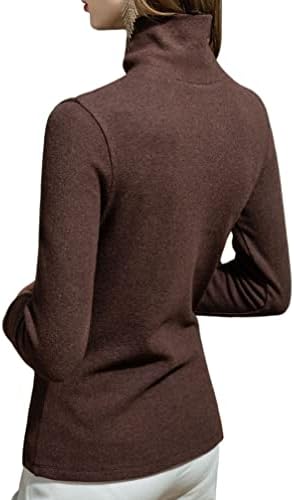 צוואר צלב טרנדי צוואר כפול צמר צמר נשים חמות תחתונים חולצה תחתונה עליונה