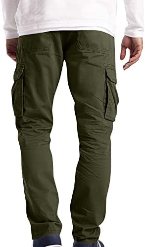 מכנסי CAMO מכנסיים פעמון מכנסיים תחתונים לגברים אופנה רופפת מכנסי כיס נאים מכנסיים מסווגים מכנסיים M-4XL