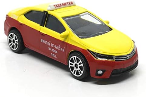 קורולה אלטיס דגם רכב בקנה מידה 1: 64 תאילנדי מונית-צהוב / אדום צבע-מ. ג. שופט 292 ג ' - אין חבילה-הטוב ביותר עיצוב הבית עבור רכב דגם מאהב