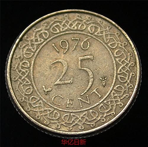 סורינאם 25 נקודות שנת מטבע אקראי ניקל 20 ממ מטבע ישן אמריקאי KM14