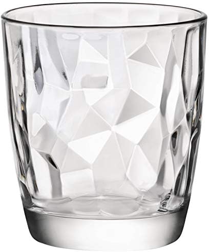 בורמיולי רוקו דיאמונד דוף זכוכית, סט של 4, 13.25 עוז, ברור