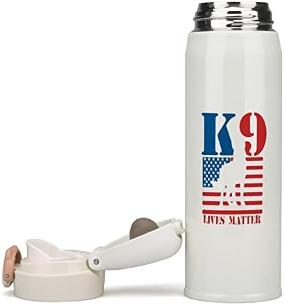 K9 חי דגל חומר בידוד בקבוק מים עם מכסה מבודד מפלדת אל חלד כוס קיר כפול קיר כוס בית