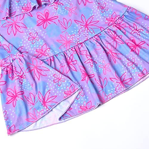 בנות מיראוויז מרפרפות שמלות ללא שרוולים טנק סובב שמלת מסיבת נדנדה לפרוע שמלת קיץ 6-13
