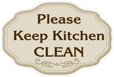 אנא שמור על מדבקות מדבקות נקייה של מטבח 5 x 3
