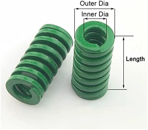 קפיצי דחיסה מתאימים לרוב התיקון I 1 חתיכה של קפיץ עובש כבד ירוק כבד עם קוטר חיצוני של 40 ממ, קפיץ דחיסת חותמת ספירלה עם קוטר פנימי של