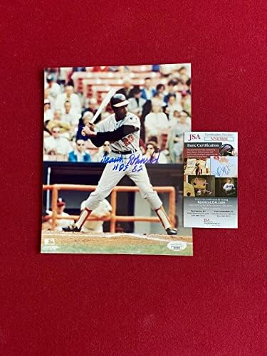 פרנק רובינסון, עם חתימה מורשה 8x10 צילום w/hof '82 Ins. - תמונות MLB עם חתימה