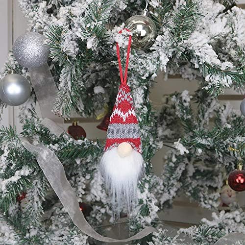 קישוט סנטה קישוט בובת מסיבת חג מולד תליית צעצוע שלג עיצוב בית עץ עץ חרוזי עץ
