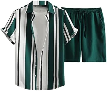 תלבושת תלבושת שני חלקים של Floerns Means חולצה מודפסת למעלה ומכנסי המותניים המותניים.