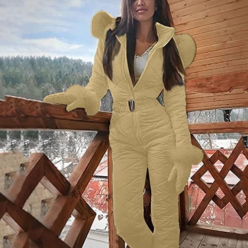 חליפות שלג של Cotecram לנשים סקי סקי סקי סקי למבוגרים חתיכת שלג חיצונית בתוספת תלבושות בגודל בגדי סקי בחורף