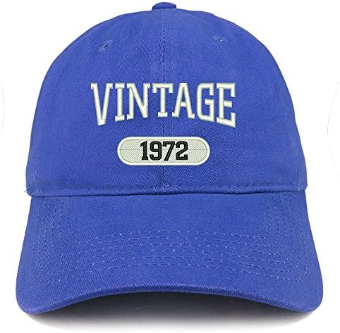 חנות הלבשה אופנתית וינטג '1972 רקומה יום הולדת 51 כובע כותנה מתאים